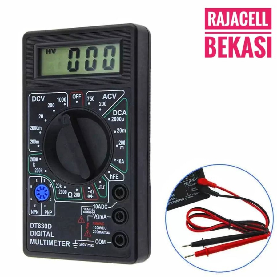 มัลติมิเตอร์แบบดิจิตอล Multitester DT830D AVO meter เครื่องทดสอบดิจิตอล