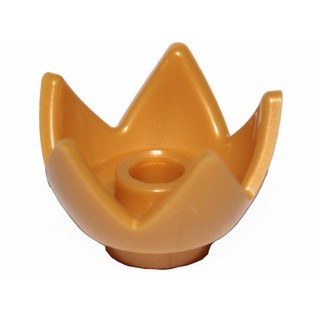 [758] ชิ้นส่วนเลโก้ Lego Part Minifigure, Headgear Crown with 5 Points, Open Center Stud (39262) ราคา/ชิ้น