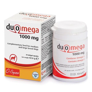 Duomega 1000 mg. ดูโอเมก้า อาหารเสริม สำหรับสุนัข