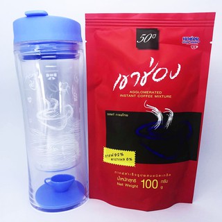 (มีของแถม)กาแฟเขาช่องสูตรผสมคาราเมล ขนาด 100 g. ฟรี!กล่องถนอมอาหาร/แก้วน้ำ กาแฟสำเร็จรูปผสมชนิดเกล็ด*พร้อมส่ง