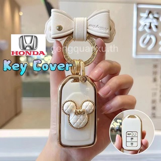 เคสกุญแจรีโมทรถยนต์ สําหรับ HONDA Jazz City Civic Accord CRV HRV BRV ฟรีของขวัญ