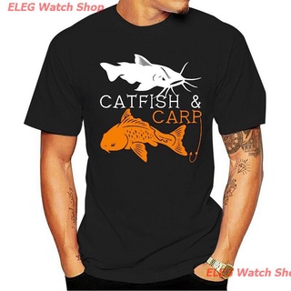 เสื้อยืดลำลอง เสื้อยืดผ้าฝ้ายพิมพ์ลายการ์ตูน Fishing Angler Fly Night Fisherman สําหรับผู้ชาย Sports T-shirt