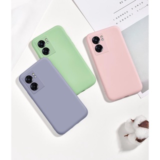 Oppo A77 5G เคสซิลิโคน TPU นิ่ม สีพื้น ฝาหลัง พร้อมสายคล้อง