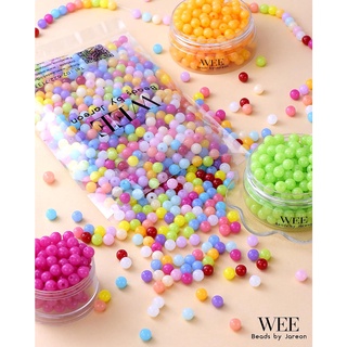 ✨📢 NEW ITEM! ลูกปัดเยลลี่🍬 ✨ เม็ดกลมสีหวาน 4mm,6mm,8mm ,10mm…