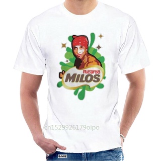 เสื้อยืดแขนสั้น พิมพ์ลาย Ricardo Milos Parody Posting Milo ราคาถูก สําหรับผู้ชาย