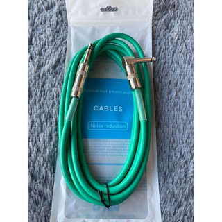 สายแจ็คกีต้าร์ Cable อย่างดี ยาว 3 เมตร ยี่ห้อ Acoustic (สีเขียว)