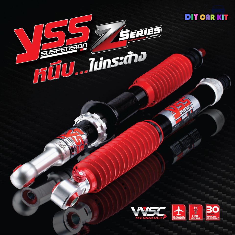 โช๊คอัพรถ YSS Monotube รุ่น Z-SERIES ปรับ30ระดับ Vigo REVO Triton D-max Ranger BT50Pro New BT50