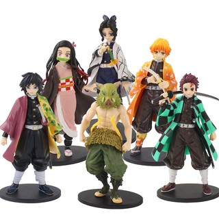 โมเดลฟิกเกอร์ PVC อนิเมะดาบพิฆาตอสูร Kamado Tanjirou Nezuko Zenitsu Inosuke Kimetsu No Yaiba 4 แบบ