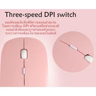 เมาส์บลูทูธไร้สาย USB เมาส์แบบชาร์จไฟได้ เมาส์ทำงาน เหมาะสำหรับ ipad แลปทอป