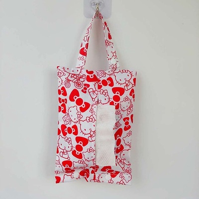 กระเป๋าใส่ทิชชู่ กันน้ำ กันฝุ่น แบบพกพา สําหรับแขวนหลังเบาะรถยนต์ - รูปที่ 6