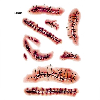 [Dhin] สติกเกอร์รอยสักชั่วคราว รูปรอยแผลเป็น กันน้ํา แฟชั่น