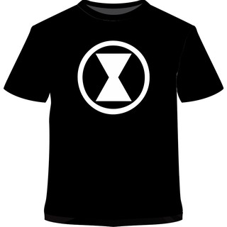 เสื้อยืด Black Widow Marvel Logo T-Shirt for Kidsเสื้อยืด เสื้อยืดเท่