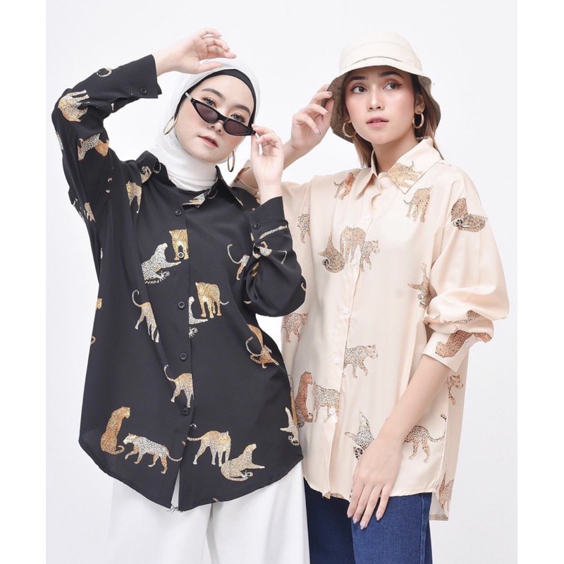 เสื้อเชิ้ตพิมพ์ลาย Alnia นําเข้า / Camel premium Import