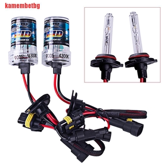 [kamembetbg] ชุดหลอดไฟซีนอน 35w 4300k 6000k H1 H7 9005 สําหรับรถยนต์ 2 ชิ้น