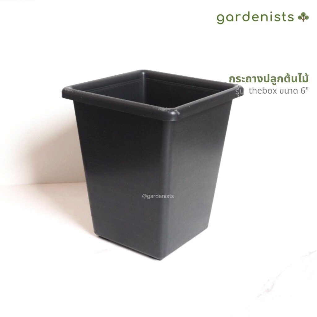 กระถางต้นไม้พลาสติก ทรงสี่เหลี่ยม รุ่นKK-01 แพ็ค10ใบ