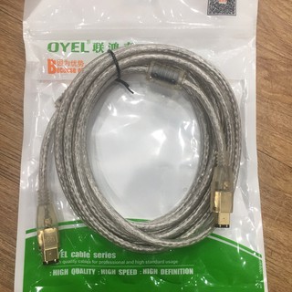 สายเคเบิ้ล  1394 สาย Firewire 400 To Firewire 400 , สาย6 Pin Male ความยาว 3 เมตร สายทนทานแข็งแรงเหนียวได้มาตรฐาน