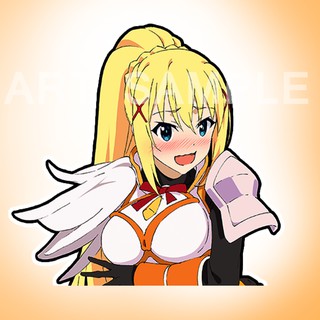 Darkness / Konosuba สติ้กเกอร์ 2 ชิ้น Kono Subarashii Sekai ni Shukufuku wo! Sticker สติ๊กเกอร์อนิเมะ