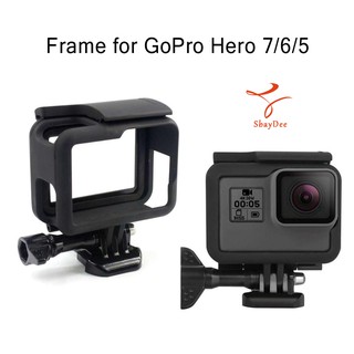 Frame for GoPro Hero 7/6/5 Housing Border Protective Shell Case for Gopro Hero 7/6/5 with Quick Pull Movable Socket+scre