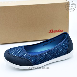 Bata รองเท้าผ้าใบผู้หญิง พื้นเมมโมรีโฟม เบาและนุ่มมาก (สีกรม) ไซส์ 36-40( UK3-7) (รหัส 559-9621)