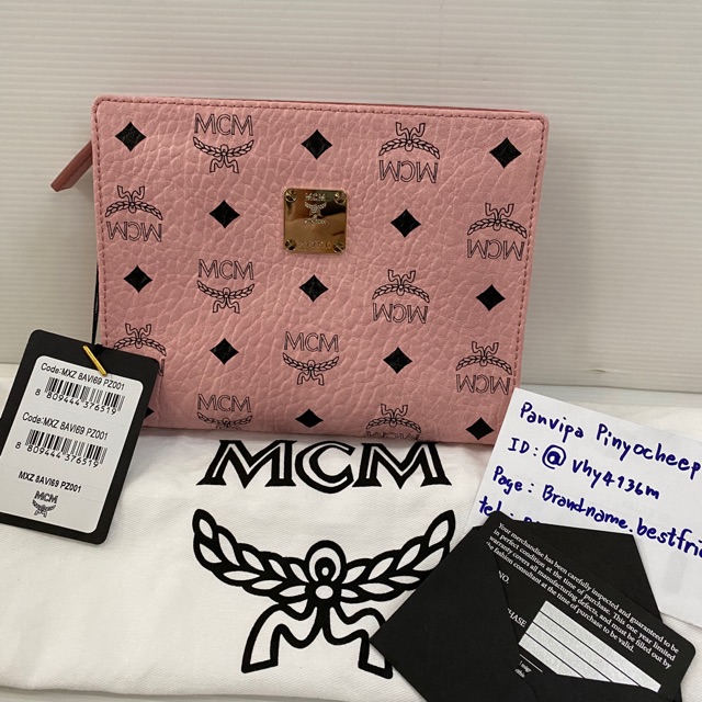 พร้อมส่ง📍new MCM clutch bag (cosmetic bag)