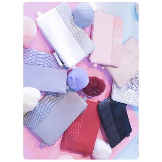 ‼️SALE160.-‼️ Nulek Size 7.5”x5.5” Color : pink , white , gray,black,nude,navy,red