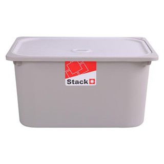 กล่องอเนกประสงค์ กล่องฝาปิด STACKO 2011B 43x33x22 ซม. สีเทา