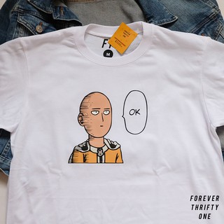 ONE PUNCH MAN เสื้อเชิ้ตผู้หญิงผู้ชายเสื้อยืด Unisex ตลอดกาล Thrifty One ^X?