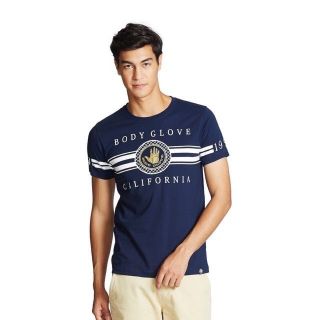 BODY GLOVE Premium Tee Men round neck เสื้อยืดแขนสั้นผู้ชาย สีกรมท่า Navy