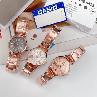 Casio หน้าปัดโรมันฝั่งเพชร รหัสสินค้า kb444