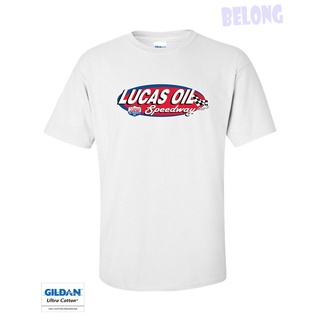 Lucas Oil Speedway Logo 2022 เสื้อยืดลําลอง แขนสั้น พิมพ์ลายกราฟฟิค