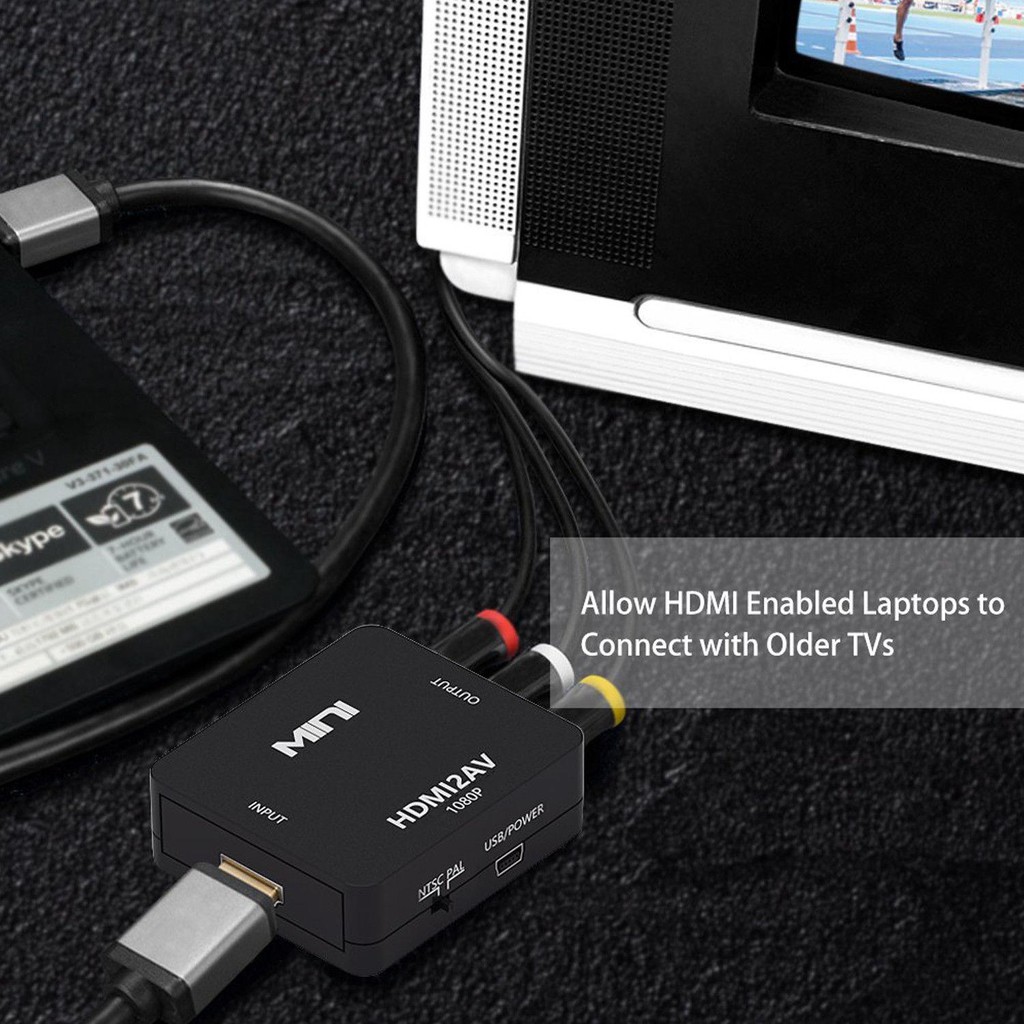 HDMI 1080Pไปเป็นสัญญาณ AVตัวแปลงสัญญาณภาพและเสียงจาก