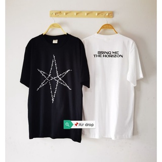 📌📌📌เสื้อยืดลาย⚡ bring me the horizon⚡ลายใหม่ล่าสุด งานไทย👍มีสีขาวสีดำ🤘ใส่ได้ทั้งผู้ชายผู้หญิง👌มีไซส์ s m l XL