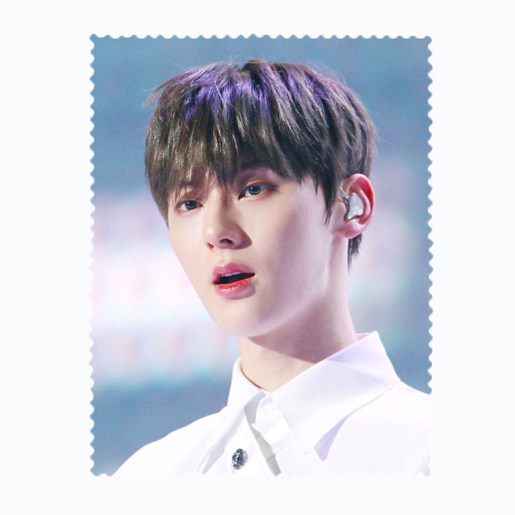 ผ้าเช็ดแว่นตา เช็ดเลนส์ ผ้าไมโครไฟเบอร์ นักร้องเกาหลี K-pop ฮวัง มิน-ฮย็อน Hwang MinHyun wanna one N