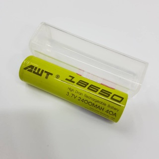 AWT 18650 2400mAh 40A 1 ก้อน ของแท้เช็คบาร์โค๊ดได้