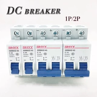 เบรคเกอร์ DC Circuit breaker 1P/2P 6A 10A 16A 20A 25A 32A 40A 50A 63A 400V สำหรับใช้งานโซล่าเซลล์