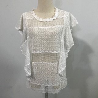 เสื้อลูกไม้สีขาว สวยๆ