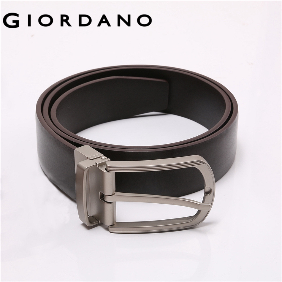 Giordano เข็มขัดหนังพื้นฐานสําหรับผู้ชาย 76132521