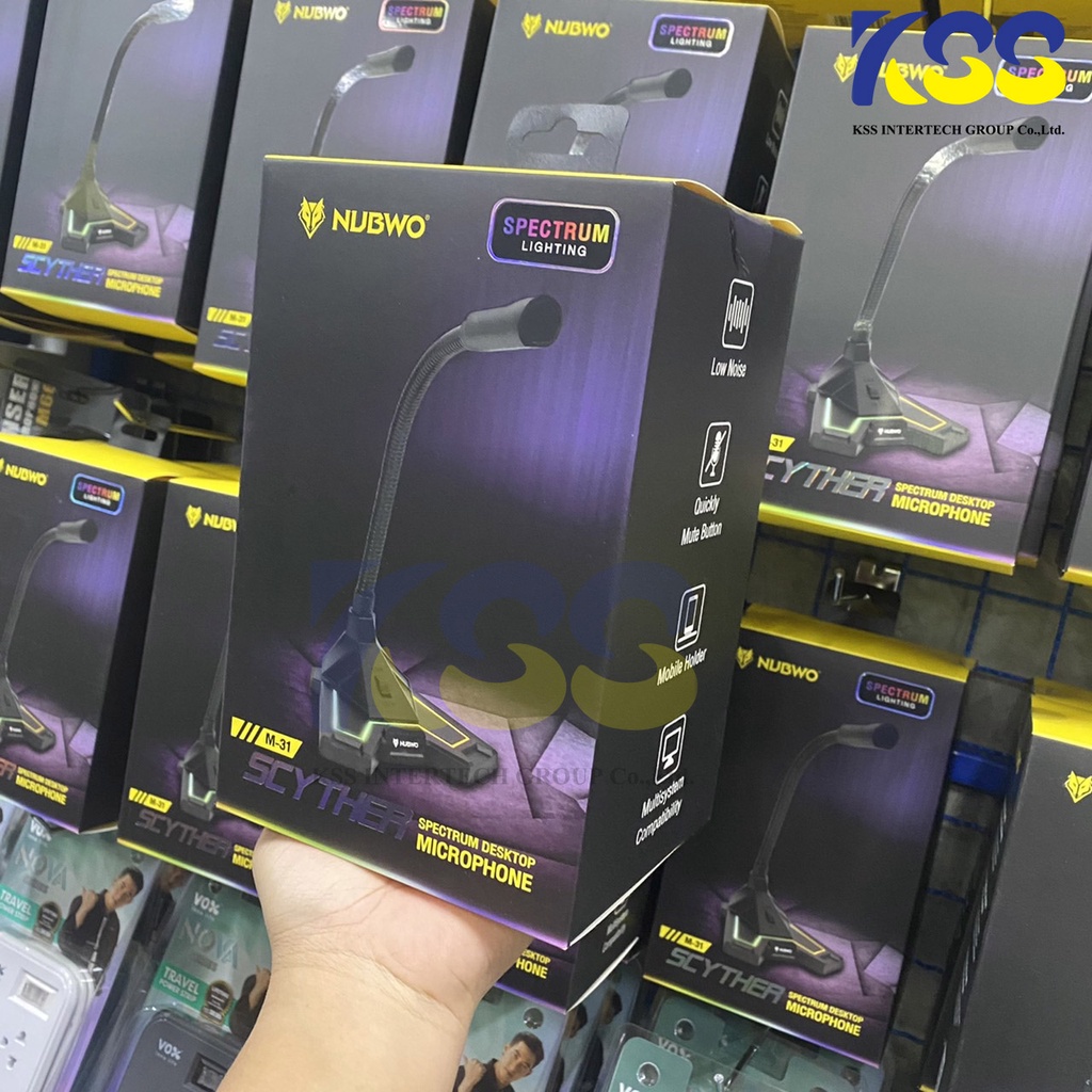 Nubwo NUB-M31 Microphone SCYTHER ไมค์ตั้งโต๊ะ แบบ USB
