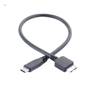 Rox Usb 3.1 Type-C To Usb 3.0 Micro B สายเคเบิ้ลเชื่อมต่อข้อมูลสําหรับสมาร์ทโฟนพีซีคอมพิวเตอร์