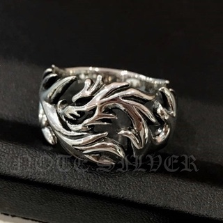 แหวนเงินแท้มังกรกราฟฟิค Sterling Silver 925 NSRG1426