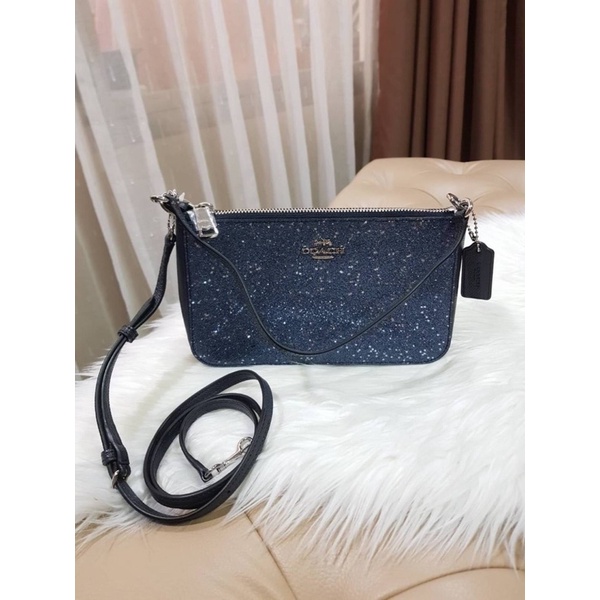 COACH TOP HANDLE POUCH WITH STAR GLITTER กระเป๋าสะพาย