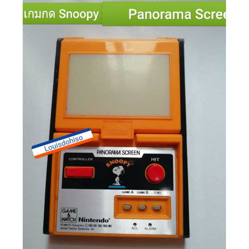 เกมกดมือสอง Nintendo คุณสมบัติ:เกมกดสนุ๊ปปี้พาโนรามา GAME &amp; WATCH SNOOPY PANORAMA SCREEN