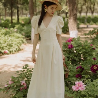 Maxi Dress เดรสยาวสไตส์เกาหลี เดรสผู้หญิง #สินค้าขายดี👍