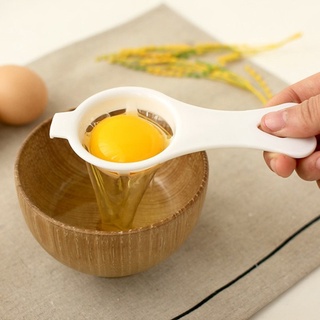 【JUJA】ไข่แดงแยก Divider พลาสติกสีขาวสะดวกในครัวเรือนไข่เครื่องมือทำอาหารเบเกอรี่เครื่องมือ Essential ผลิตภัณฑ์ในครัวเรือนอุปกรณ์ครัวEgg Yolk Separator Divider White Plastic Convenient Household Eggs Tool Cooking Baking Tool Essential Household Products Ki