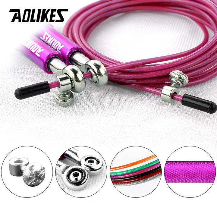 KINGDOM SPORT ของแท้ Aolikes Aluminium Alloy Handle Fitness Jumping Rope 2,8m