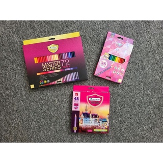 พร้อมส่ง // สีไม้ สีไม้แท่งยาว 1 หัว สำหรับเด็ก 36 / 48 / 72 สี Master series ของ Master Art มีกบเหลาดินสอ
