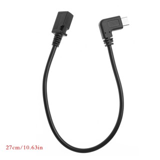 USB 3.1 Type C Right Angle Male To Micro USB 2.0 B Straight Female Adapter Cable