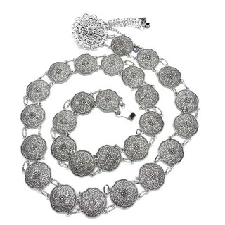 March jewelry เข็มขัดอีสาน ชุดล้านนาไท เข็มขัด เงินโบราณ เอว40นิ้ว