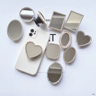 Mirror Diamond Bracket Plain Color Grip Griptok Phone Holder HF3