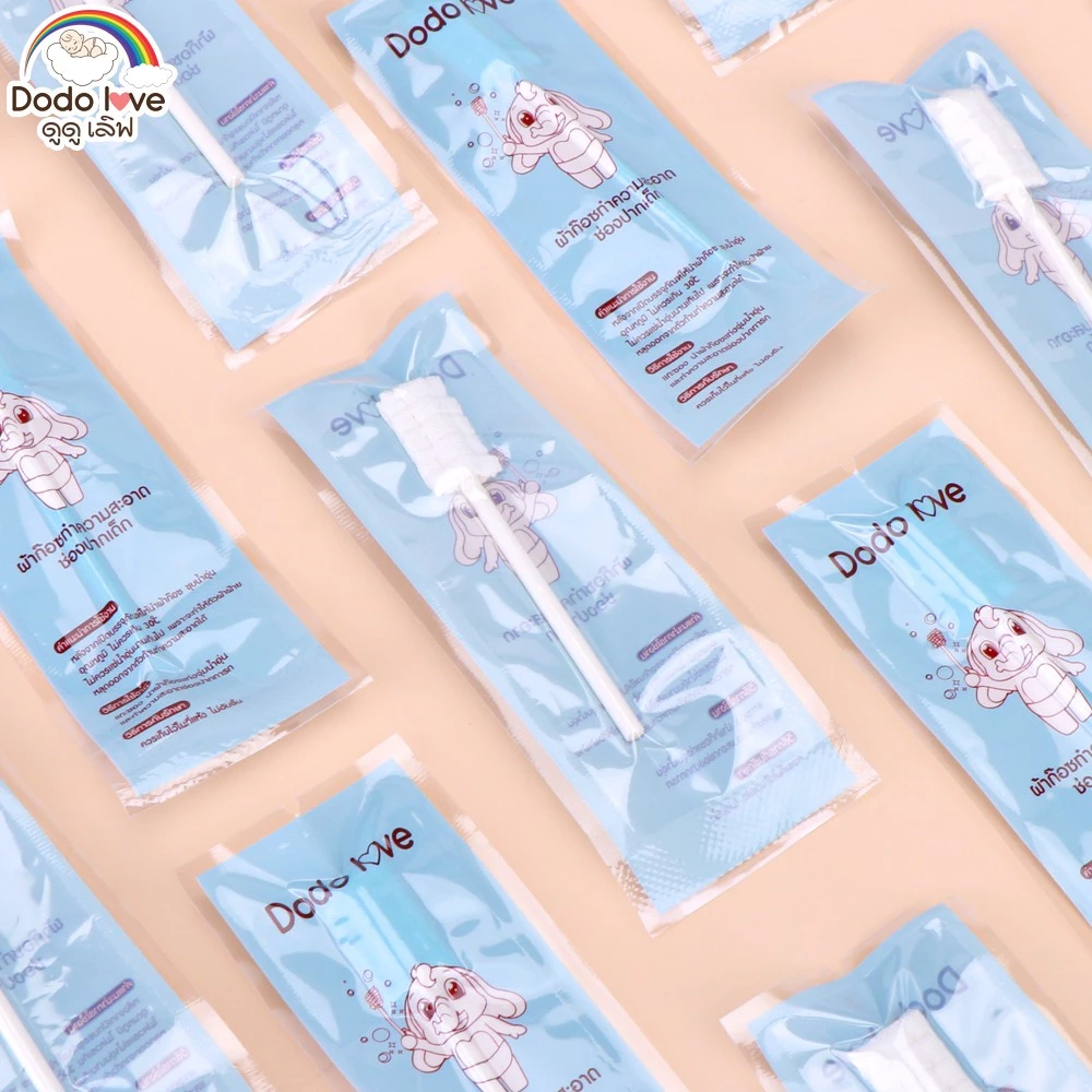 DODOLOVE ผ้าก๊อซทำความสะอาดช่องปากเด็ก 30 ก้าน ผ้าก๊อซเช็ดลิ้น thumbnail 3